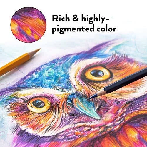 Arteza Professional Watercolor Pencils for Adults Kids, Set of 120, Water-Soluble Colored Pencils for Coloring, Blending