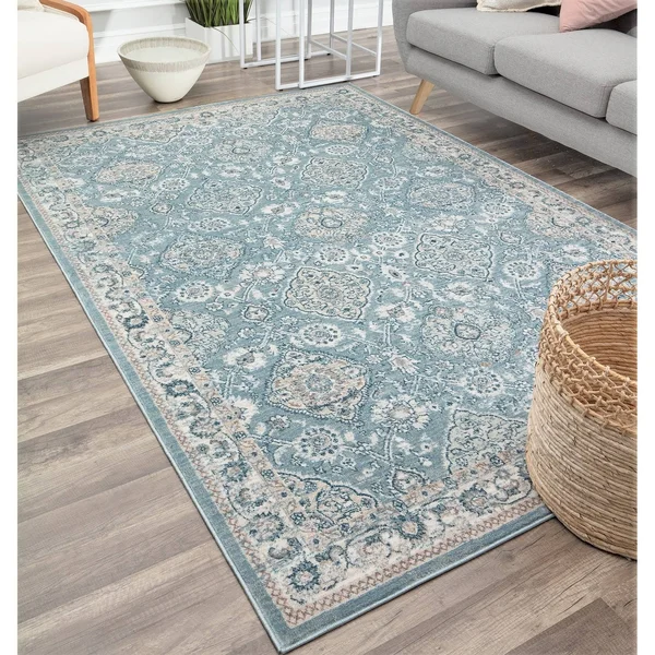 Rugs America Laurel Garden Gray 5 ft. x 7 ft. Area Rug