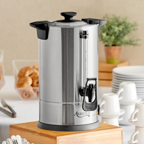 Avantco CU45ETL 45 Cup (225oz) Double Wall Stainless Steel Coffee Urn/Coffee Percolator- 950W