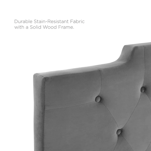 Modway Juliet Tufted King/California King Performance Velvet Headboard - Navy