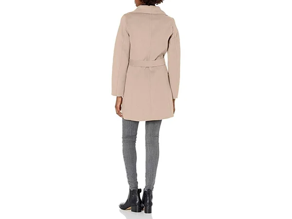 Tahari Ella Wool-Blend Wrap Coat