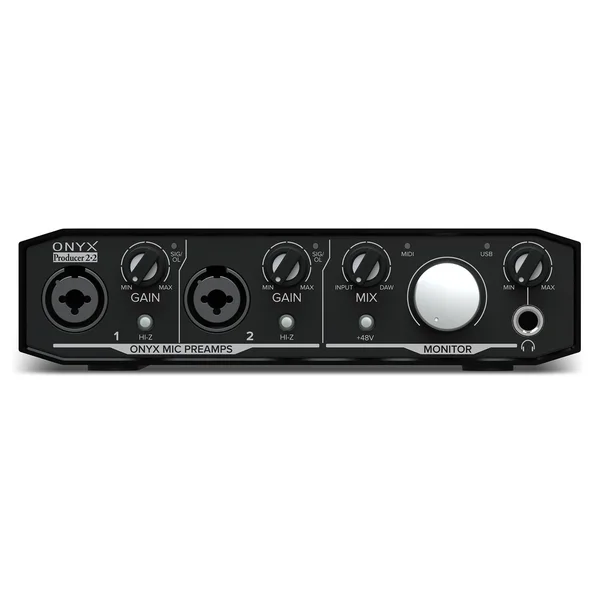 Mackie Onyx Producer 2-2 2-in x 2-out USB Audio Interface with MIDI - Black