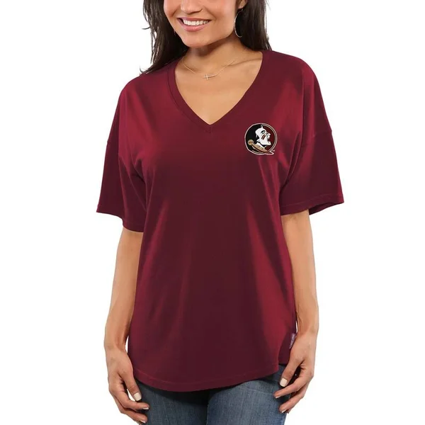 Women's Garnet Florida State Seminoles Spirit Jersey Oversized T-Shirt Size: Medium