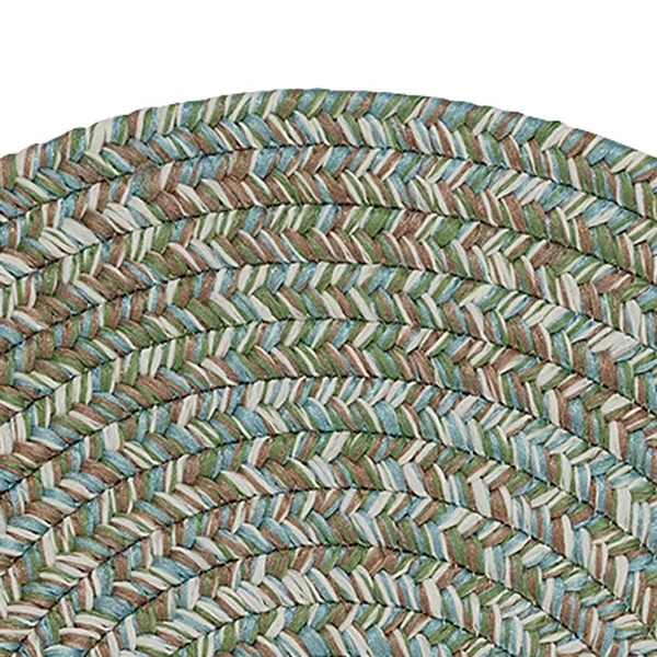 Colonial Mills Farmstand Seagrass Tweed Area Rug - 3& x 5& Oval - Green