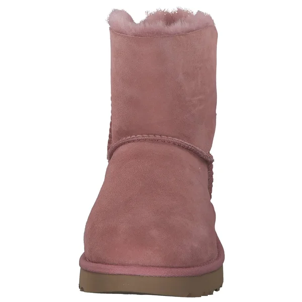 Ugg Women's Mini Bailey Bow II Sheepskin Boots - Pink Dawn - UK 5