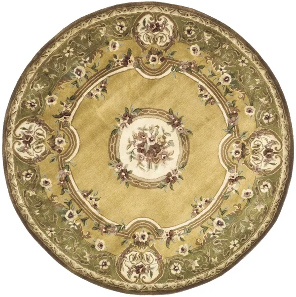 Safavieh 8&-3x22 x 11& Classic CL280A Light Gold - Green Rug
