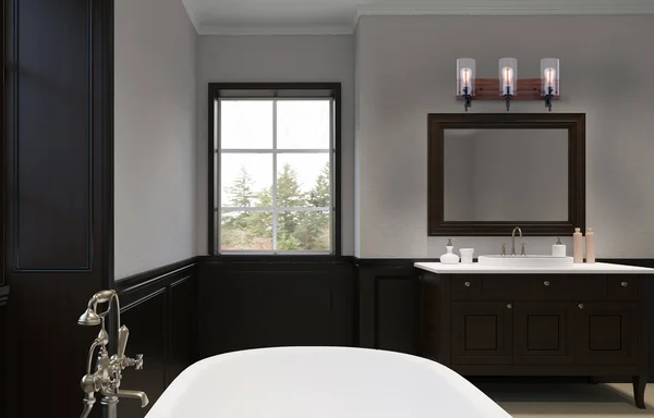 Canarm IVL710A03BKW Arlie 3 Light Vanity, Black