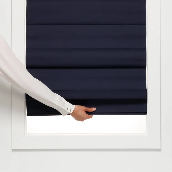 Taylor & Olive Halfway Navy Insulating Cordless Roman Shade - 58 x 72