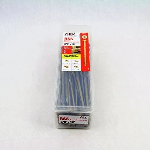 GRK Fasteners - 3/8 in RSS Rugged STRUCTURAL Screws - 10 in - 50 Pack