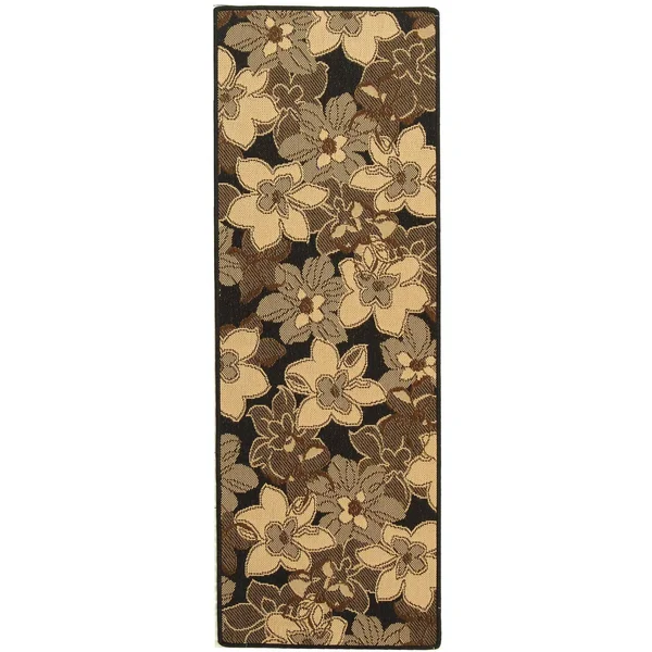Safavieh Courtyard Cy4022D 5&3x22 x 7&7x22 Black Natural, Brown Area Rug