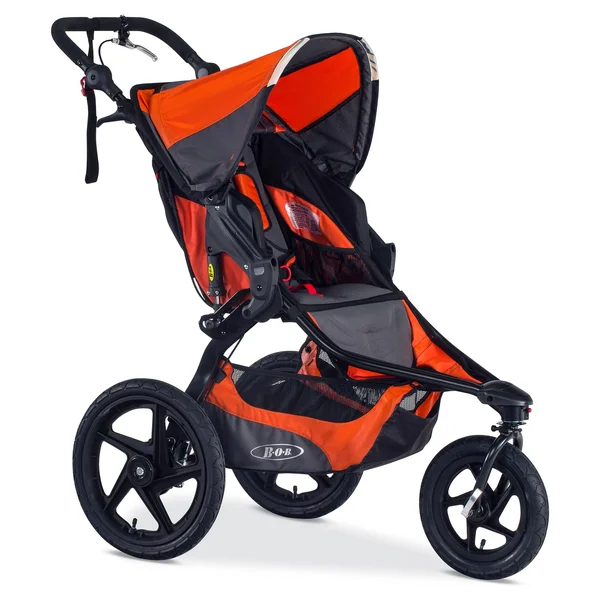 Bob Revolution Pro Jogging Stroller - Up to 75 Pounds - UPF 50+ Canopy - Easy Fold - Adjustable Handlebar with Hand BRAKE, Canyo