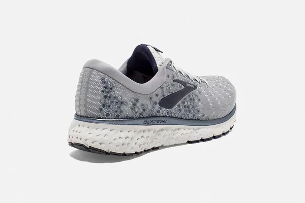 Men's Brooks Glycerin 17 Running Shoe, Size: 10.5, Grey/Navy/White