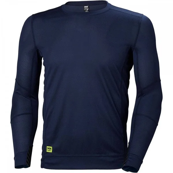 Helly Hansen HH Lifa Long Sleeve Crewneck 75105, Navy, S