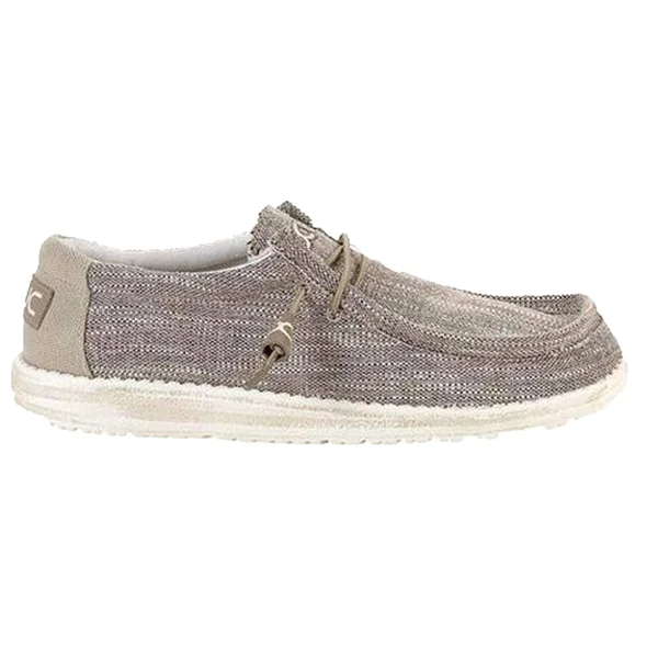 Hey Dude Wally Woven (Beige) Men's Shoes