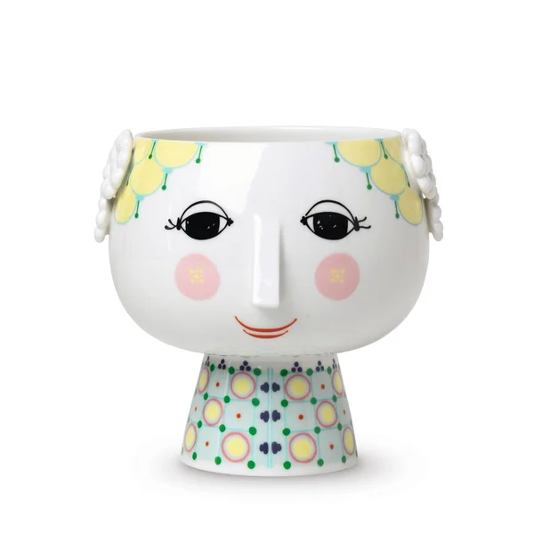 Bj鴕n Wiinblad Eva Blomkruka on Fot Yellow Ø15 - 5 cm