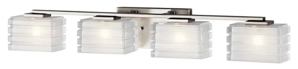 Kichler 45480NI Bazely Bath 4-Light Halogen - Brushed Nickel