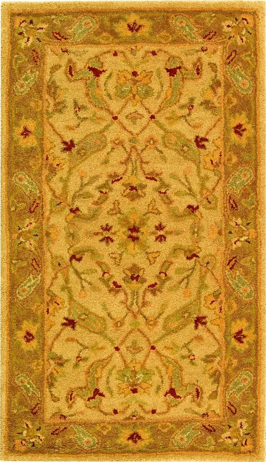 Safavieh Antiquity AT311C Ivory, Brown Rug 7&6x22 x 9&6x22 Oval