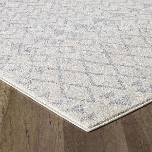 Totti Loops Cream/Gray 9 Feet x 12 Feet Southwestern Rug