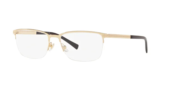 Versace VE1263 Oval Eyeglasses, 53-17-140, 1002-GOLD