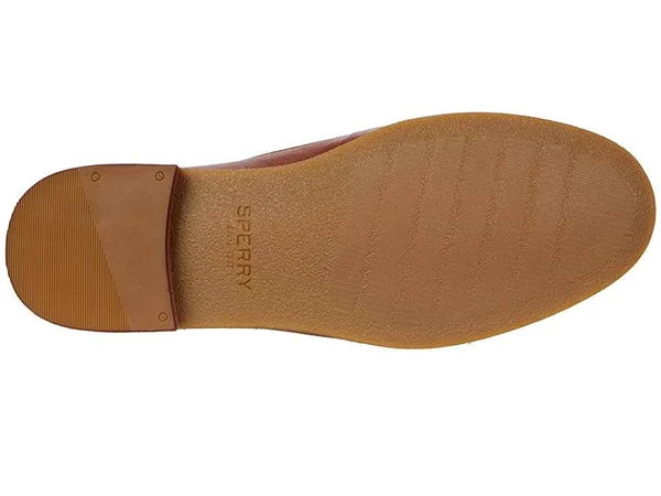 Women's Sperry Seaport Penny Plushwave Shackle Leather Loafer Tan, Size 10M