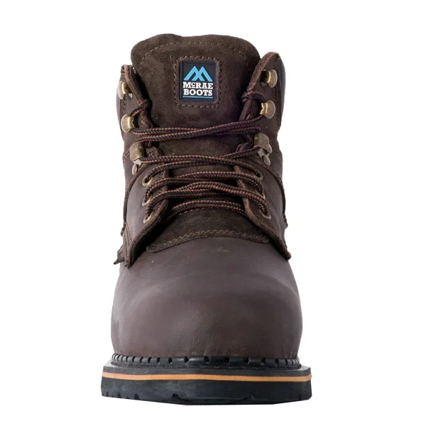 McRae Industrial Work Boots Men Lacer Steel Toe Brown MR86734