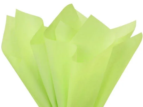 Pack of 480 - Solid Pistachio (Green) Tissue Paper 20 x 26 Sheet Half Ream Made from 100% Post Industrial Recycled fibers Made in