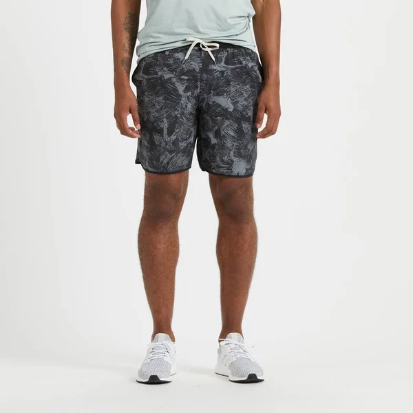 Vuori Men's Banks Short - Medium, Black Scribble