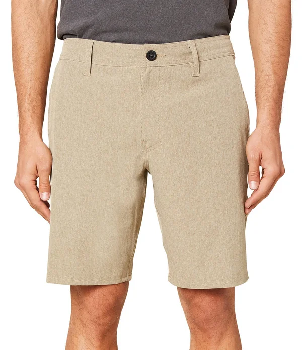 O&Neill Men's Reserve Heather 19x22 Hybrid Shorts Khaki 33