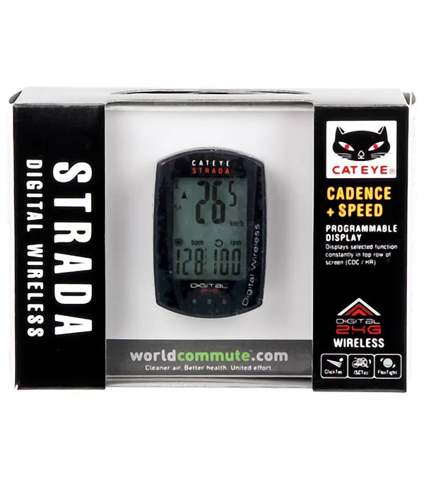 Cateye Strada Digital Wireless Spd/Cad Cycling Computer