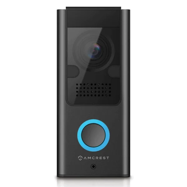 Amcrest 1080p WiFi Wired Video Doorbell Camera with IP55 Weatherproof - 2-Way Audio, 140-Degree Wide Angle, Black
