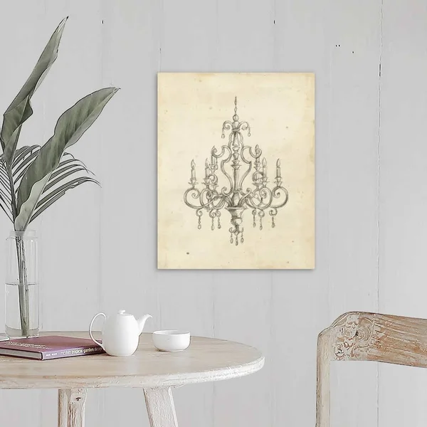 Classical Chandelier III - Canvas Wall Art, 16x20, Great Big Canvas