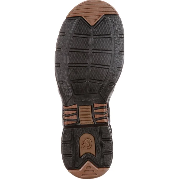 Men's Brown Georgia Athens Steel Toe Waterproof Wellington Size 14