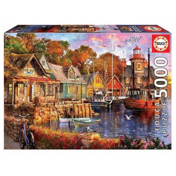Educa 5000pc Puzzle The Harbor Evening