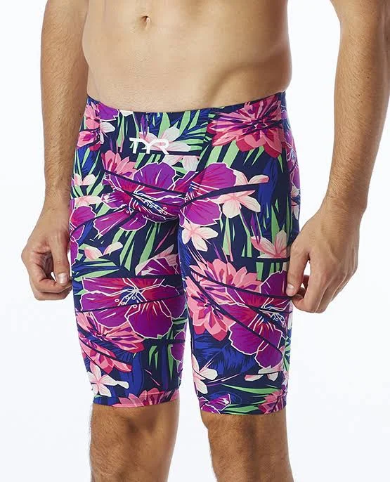 TYR alm6a Men's Avictor Lava Jammer Swimsuit - PUR/PINK, 36