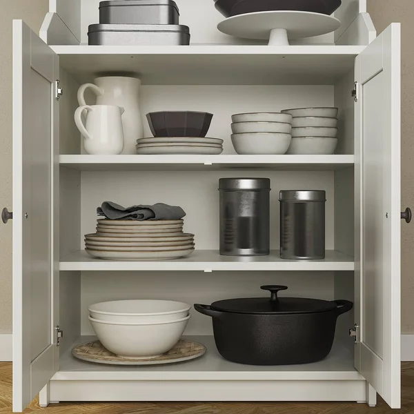 IKEA - HAUGA High Cabinet with 2 Doors - White, 27 1/2x78 3/8 20415046