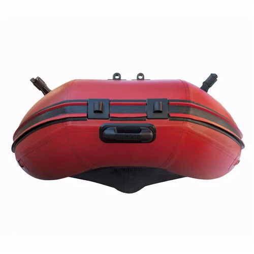 Aleko 10.5ft Inflatable Fishing Boat with Air FLOOR, Red and Black