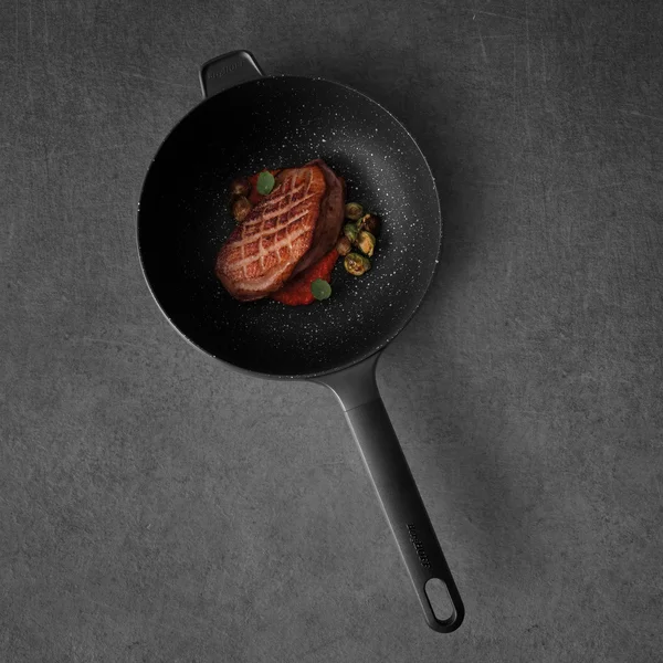 BergHOFF Black Gem Non-Stick Stir Fry Pan