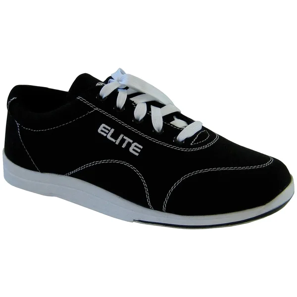 Elite Mens Casual Black Bowling Shoes, Bowling.Com