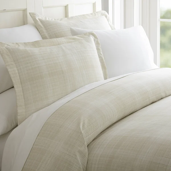 Home Collection 3 Piece Duvet Cover Set - Thatch Ultra Soft Print - California King/King - Ray