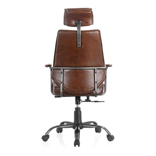 Aurelle Home Modern Leather Upholstered Office Chair - Dark Brown