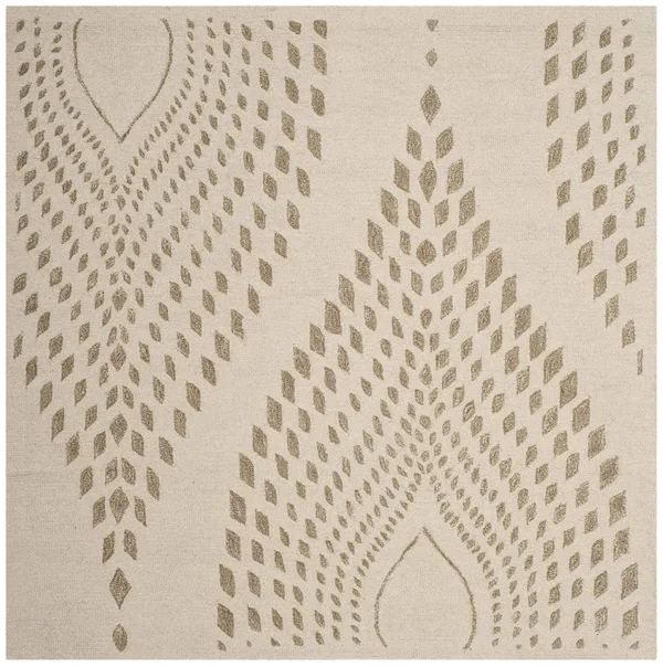 Safavieh Bella BEL126B Sand - Brown Rug 5& x 5& Square