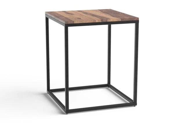 Pire 1 Squared Natural End or Side Table Brown, Wood