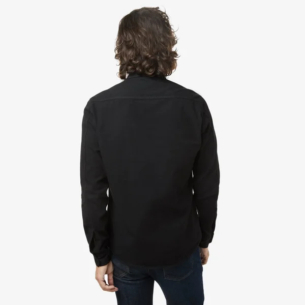 American Giant - Twill Button-Up Shirt - Black (Size: L)
