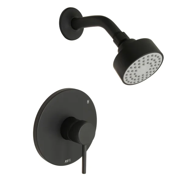 Euro Shower Trim Package, Matte Black