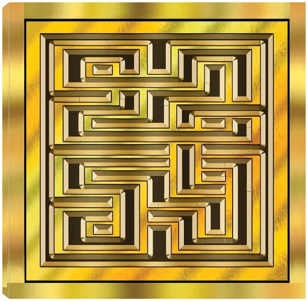 Gold Design 17 Canvas Art by Art Deco Designs 22X22 Fineartcanvas