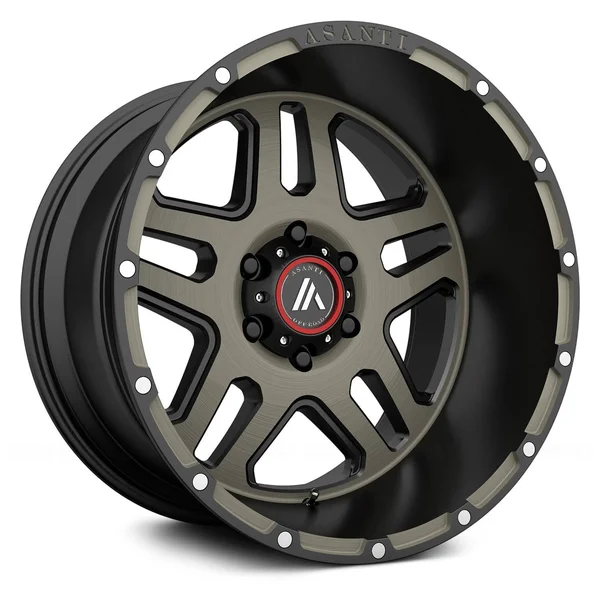 Asanti Offroad Ab809 Enforcer Machined Black DT 22x10 8x6.5 -18mm (AB809-22108018NBK)