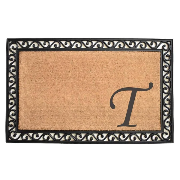 Calloway Mills Rembrandt Monogram 30x22 x 48x22 Doormat (Letter T)