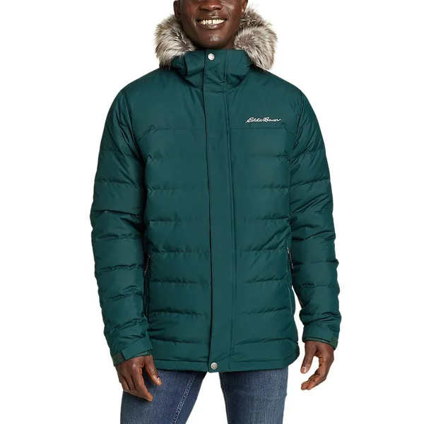 Eddie Bauer Men's Winter Coat Boundary Pass Down Parka Puffer Jacket - Multicolor - M