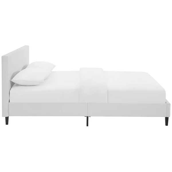 Modway Anya Queen Vinyl Bed - White