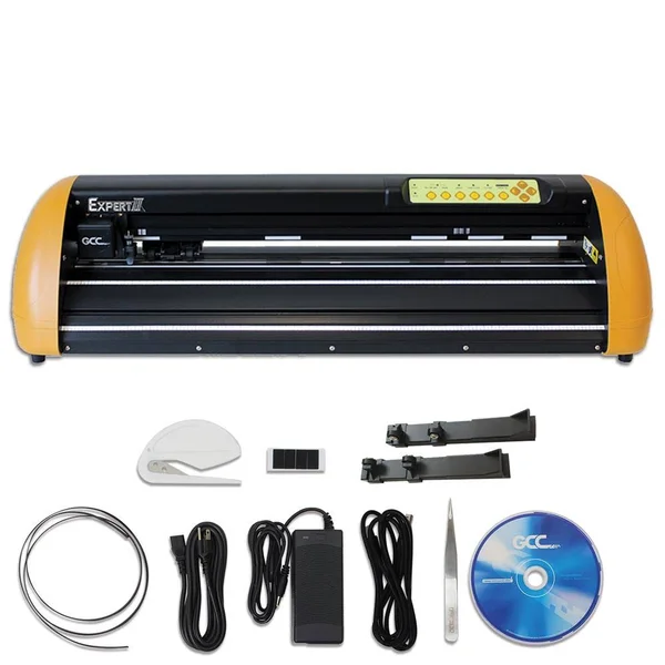 GCC Professional Expert II 24x22 Wide Vinyl Cutter Creative Bundle with Stand